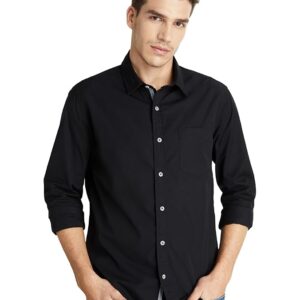 Men's Casual Cotton Poplin Shirt (Regular Fit)