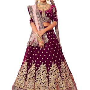 Bridal Zari Embroidered Bridal Lehenga Choli